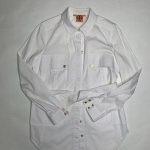 Tory Burch White shirt with belt